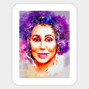 Watercolor Cher Sticker